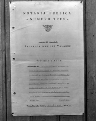 Acta de premiación al concurso literario en honor al décimo aniversario del fallecimiento de Amado Nervo