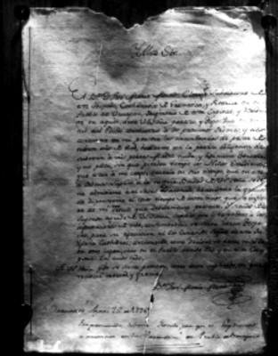 Carta firmada por José María Morelos y Pavón