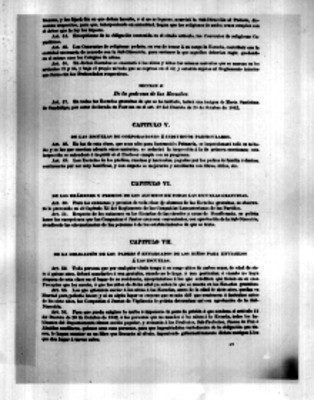 Decreto sobre la compañía Lancasterianas del articulo 44° al 54°