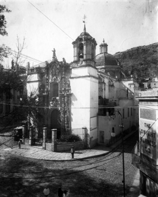 Vista de la Iglesia de San Diego en Guanajuato