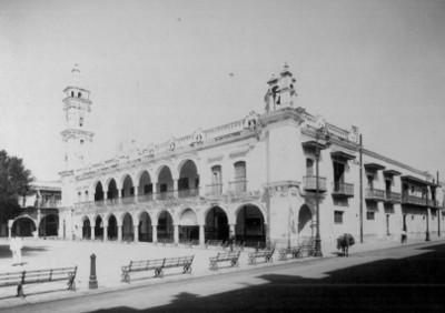 Vista del edificio del ayuntamiento de Veracruz