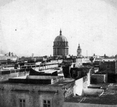 "Cúpula [de la Iglesia] de Santa Teresa" la Antigua, estereoscópica