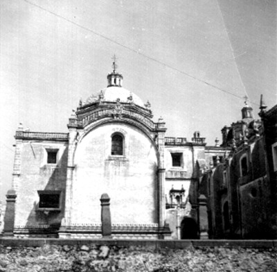 Vista de la capilla adjunta a la Iglesia de San José, Puebla