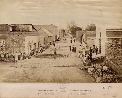 Vida cotidiana en una "calle en Acuautla"