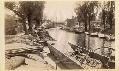 Canal de La Viga en Ixtacalco, "6446. Vega canal at Ixtacalco" [sic]