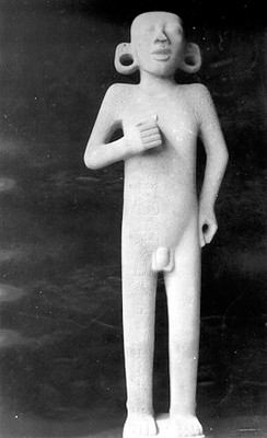 Escultura del Adolescente de Tamuín, vista frontal