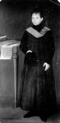"Jesús Reyes y Terán", retrato al óleo, reproducción