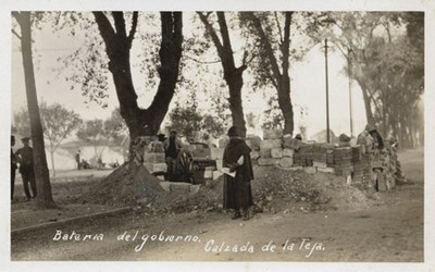 Batería del Gobierno", en la "Calzada de la Teja