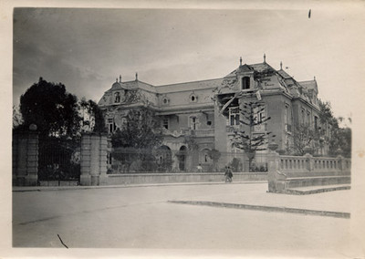 Casa de Scherer en calle Versalles, bombardeada