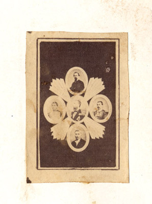 Alegoría de Maximilinao de Habsburgo, Miguel Miramón, Tomás Mejía, Santiago Vidaurri y Ramón Méndez