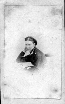 Mujer, retrato, tarjeta de visita