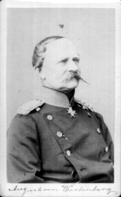 "August de Wirtenberg", tarjeta de visita