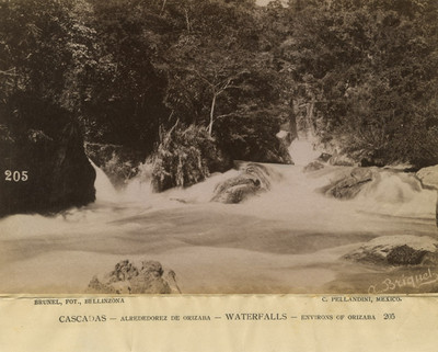 Cascadas -Alrededorez [sic] de Orizaba. Waterfalls- Environs of Orizaba
