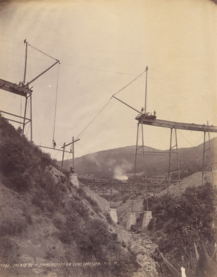 Puente de S. Francisquito en construcción F. C. N