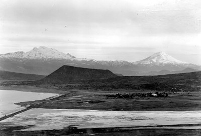 Volcánes Iztaccíhuatl y Popocatépetl, panorámica