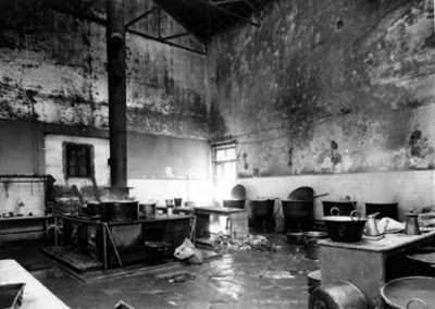 Cocina de un orfanotorio, interior