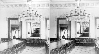 "Guanajuato, comedor del Palacio de Gobierno", estereoscópica