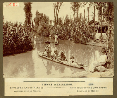 Entrada a las chinampas. Vistas Mexicanas. Entrance to the Chinampas