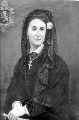 Carlota, retrato al óleo