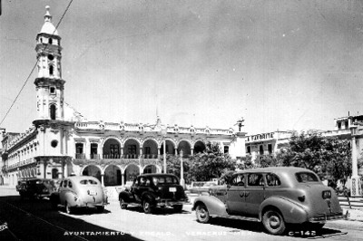 Edificio del ayuntamiento de Veracruz, vista parcial