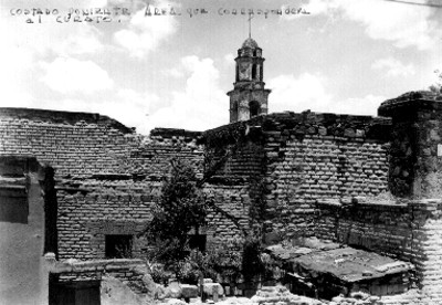 Vista parcial del curato de una Iglesia