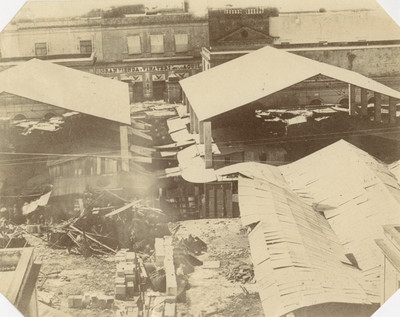 "Tienda y vinatería", azoteas