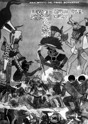 Fragmento del friso [de] Bonampak