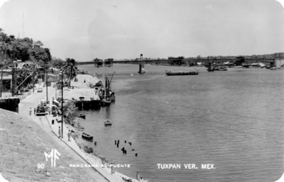 "Panorama al puente", tarjeta postal