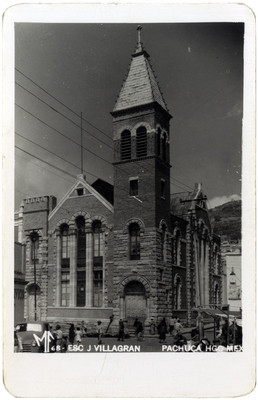 "Esc. J. Villagrán", exterior, tarjeta postal