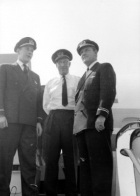 Pilotos aviadores de la KLM, retrato