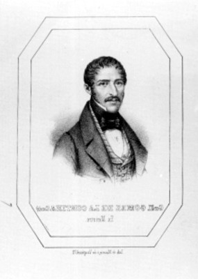 "José Gómez de la Cortina, Conde y escritor", reprografía litográfica