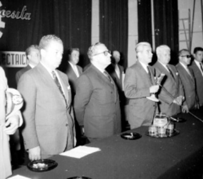 Salomón González Blanco inaugura la 3a. Semana Nacional de Higiene y Seguridad, acompañado por Benito Coquet y otras personalidades
