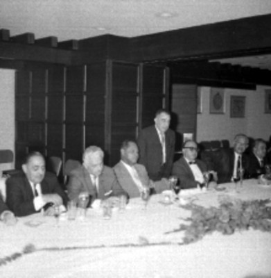 Julio Santos Coy en comida con líderes de la CTM y la radio