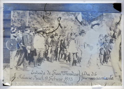 "Entrada de Francisco Madero al Palacio Nacional", reprografía