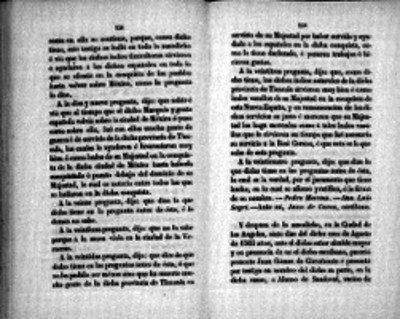 Páginas internas del libro " Información recibida de México-Puebla el año de 1565"