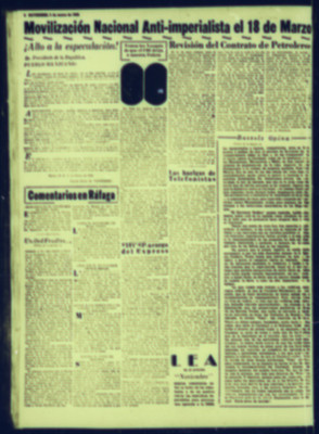Movilización Nacional Anti imperialista el 18 de marzo
