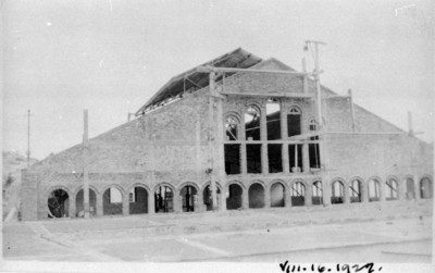 Construcción del mercado de Barreteros
