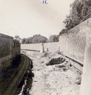 Río de las Avenidas durante obras de desazolve
