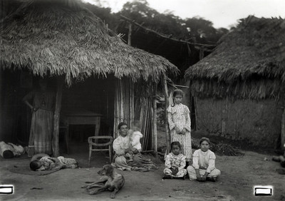 Familia rural, retrato de grupo