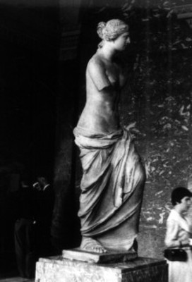 Venus de Milo, vista de perfil tres cuartos