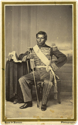 "Gral. Imperialista Tomás Mejía", retrato tarjeta de visita
