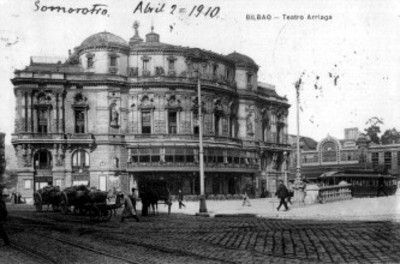 Vista del "Teatro Arriaga" en Bilbao