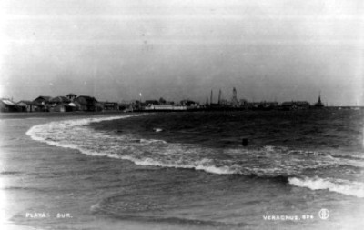Vista de la playa sur en Veracruz