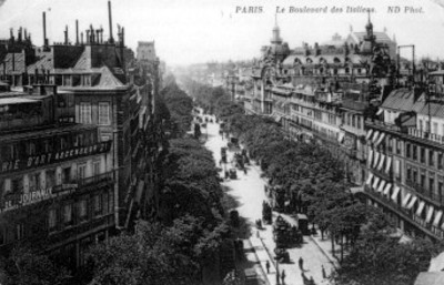 Panorámica del Boulevard des Italiens