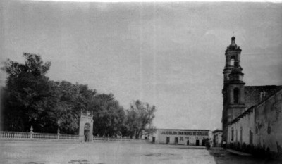 Jardín e iglesia de San Marcos en Aguascalientes