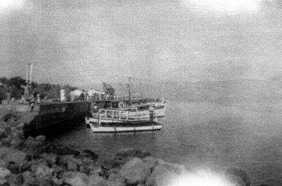 Vista del puerto de Veracruz con embarcaciones