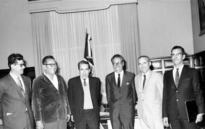 Directivos de la Unión General de obreros campesinos de México, fueron recibidos por el presidente Díaz Ordaz en los Pinos