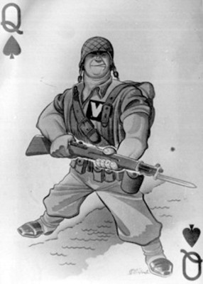 Soldado norteamericano, caricatura