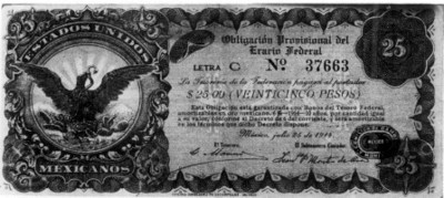 Billete de veinticinco pesos