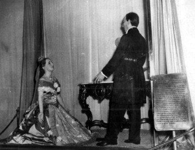 Princesa de Salm Salm pide a Benito Juárez clemencia para Maximiliano, figuras de cera